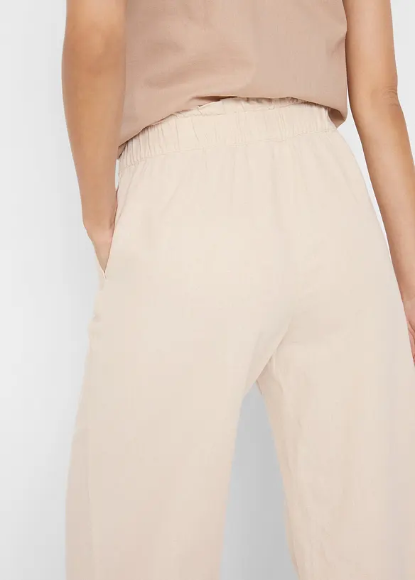 Jupe-culotte en lin, longueur mollet, bonprix