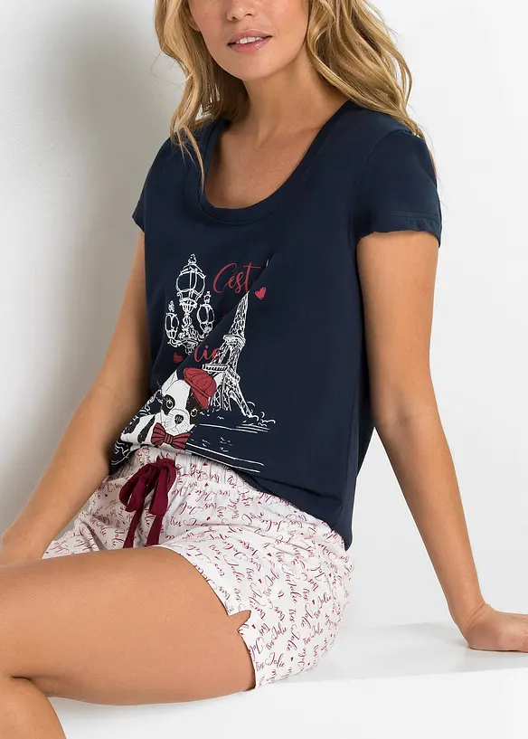 Pyjashort 100% coton, bonprix