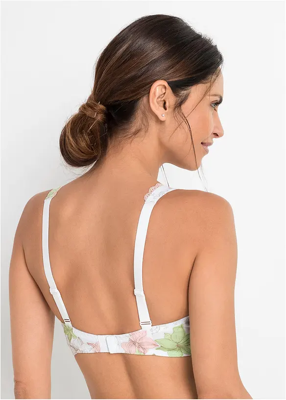 Lot de 3 soutiens-gorge à armatures en coton, bonprix