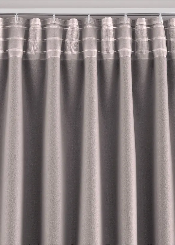 Rideau isolant avec envers en polaire douce, aussi en XXL (1 pce), bonprix