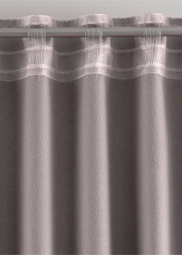 Rideau isolant avec envers en polaire douce, aussi en XXL (1 pce), bonprix