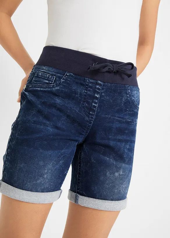 Short en jean taille mi-haute, bonprix