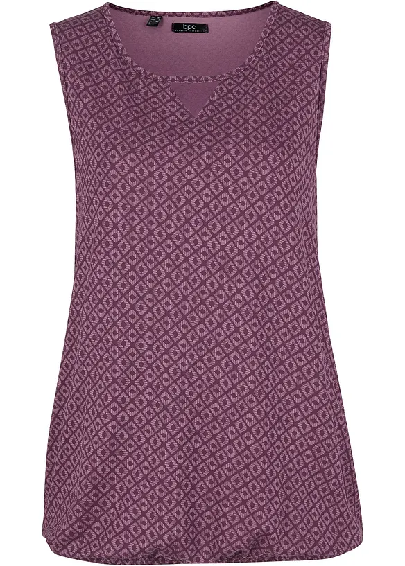 Top avec base élastiquée, bonprix