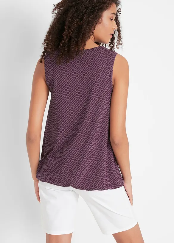 Top avec base élastiquée, bonprix