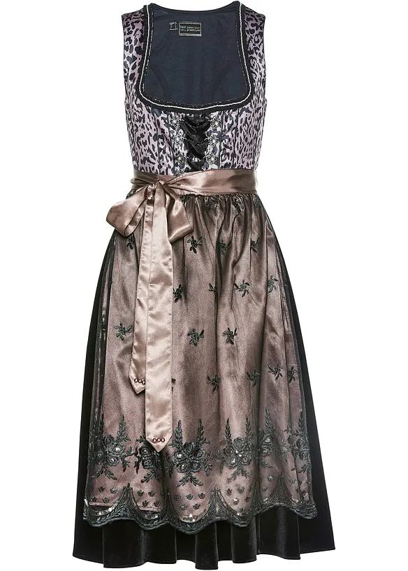Dirndl motif léopard, bonprix