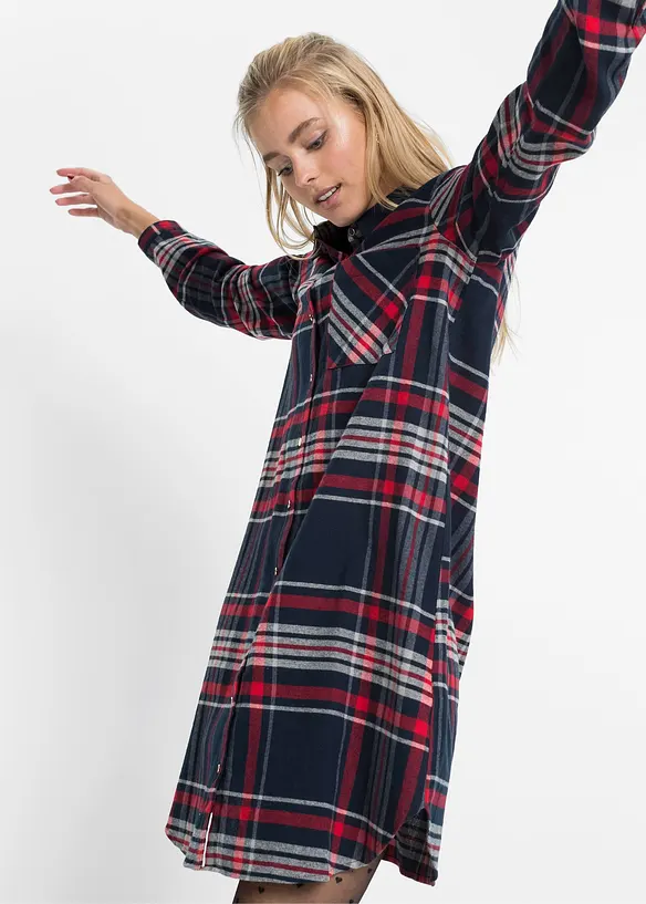 Robe-chemise 100% coton, bonprix