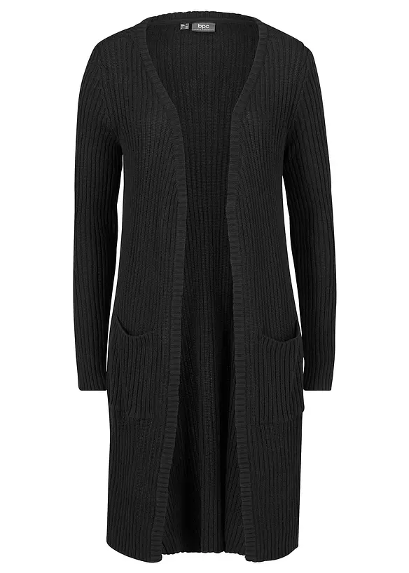 Gilet long en maille, bonprix