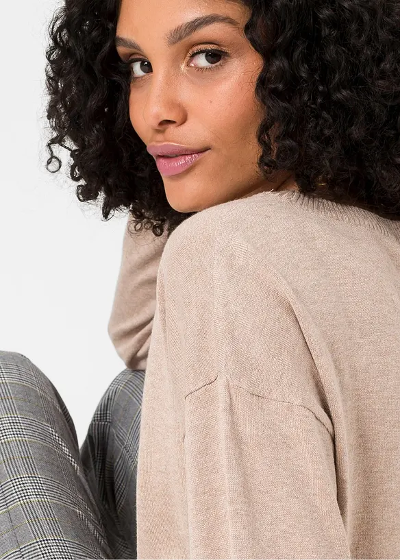 Pull oversize en viscose mélangée, bonprix