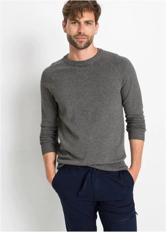 Lot de 2 pulls en fine maille 100% coton, bonprix