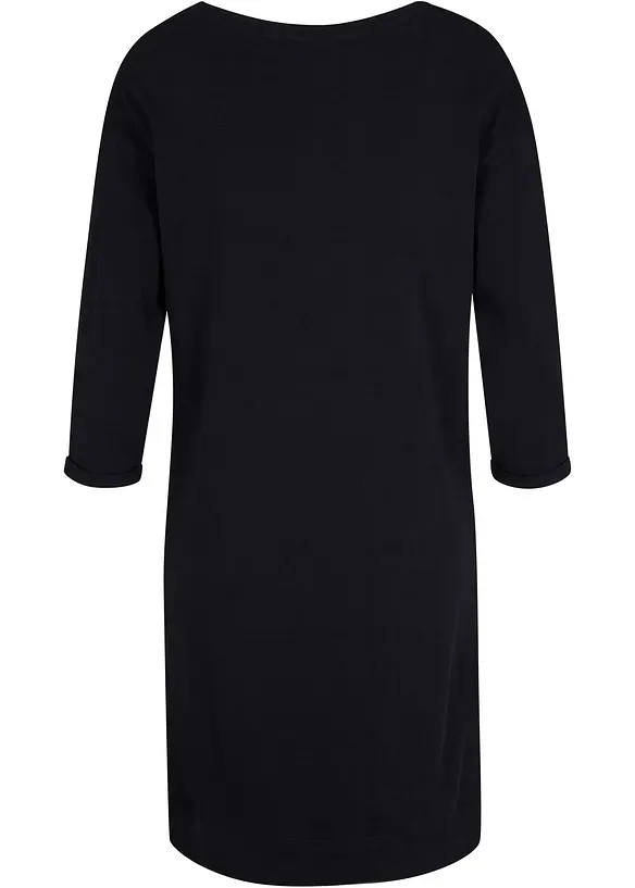 Robe sweat manches 3/4, intérieur gratté doux, bonprix