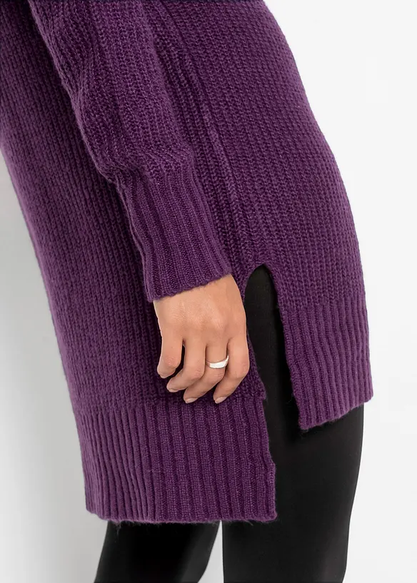 Pull long en maille, bonprix