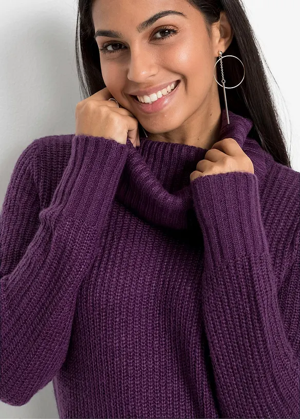 Pull long en maille, bonprix