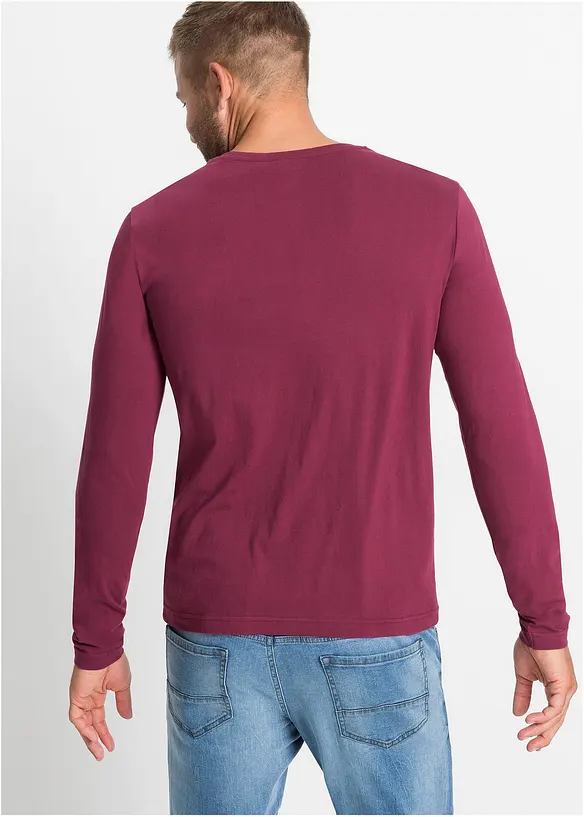 Lot de 3 T-shirts manches longues, bonprix