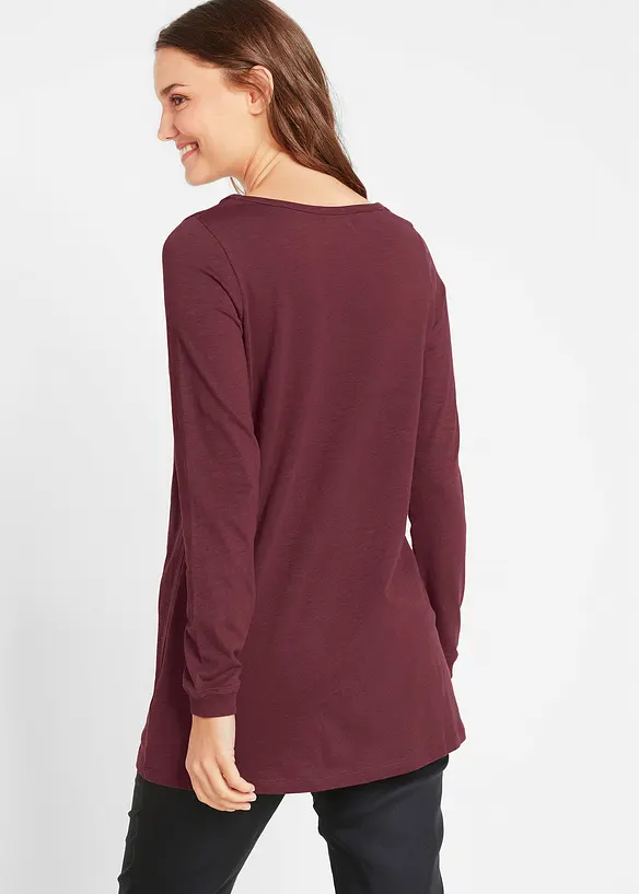 T-shirt long 100% coton, bonprix