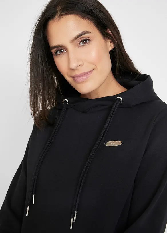 Robe sweat &agrave; capuche, bonprix