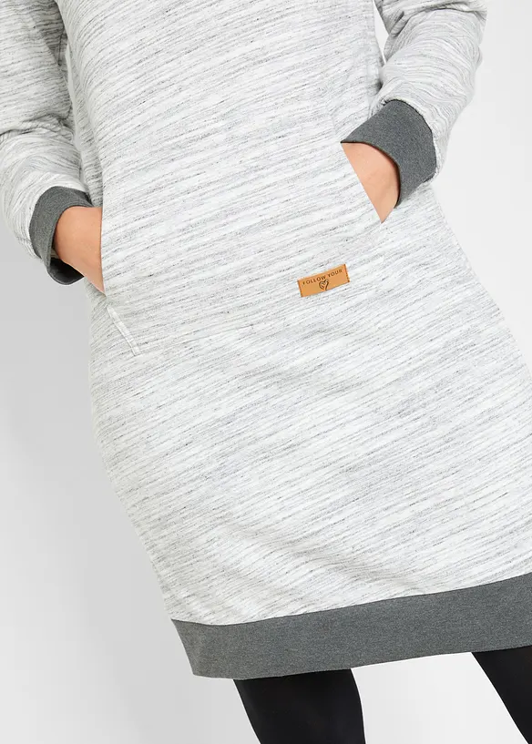 Robe sweat &agrave; capuche, bonprix