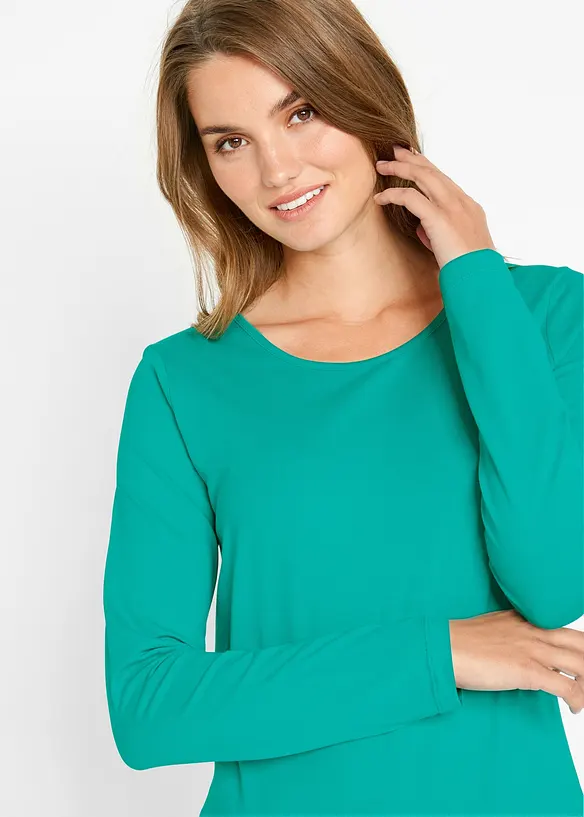 Lot de 2 T-shirts manches longues, bonprix