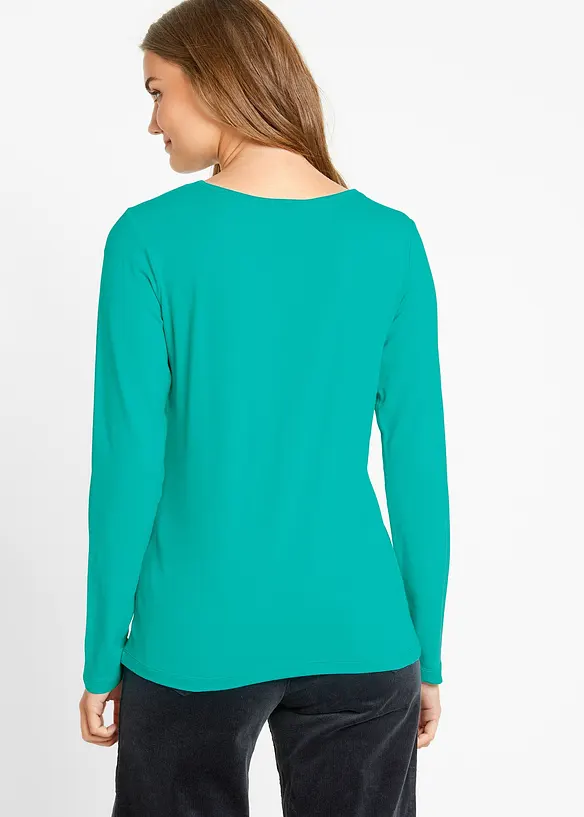 Lot de 2 T-shirts manches longues, bonprix