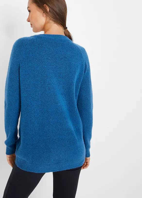 Pull en maille col V, bonprix