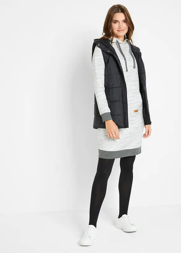 Robe sweat &agrave; capuche, bonprix