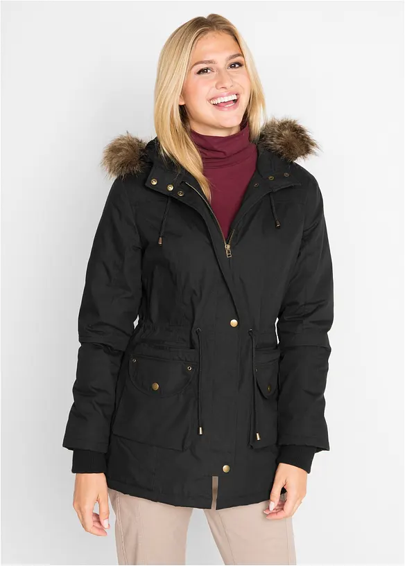 Parka courte avec synth&eacute;tique, bpc bonprix collection