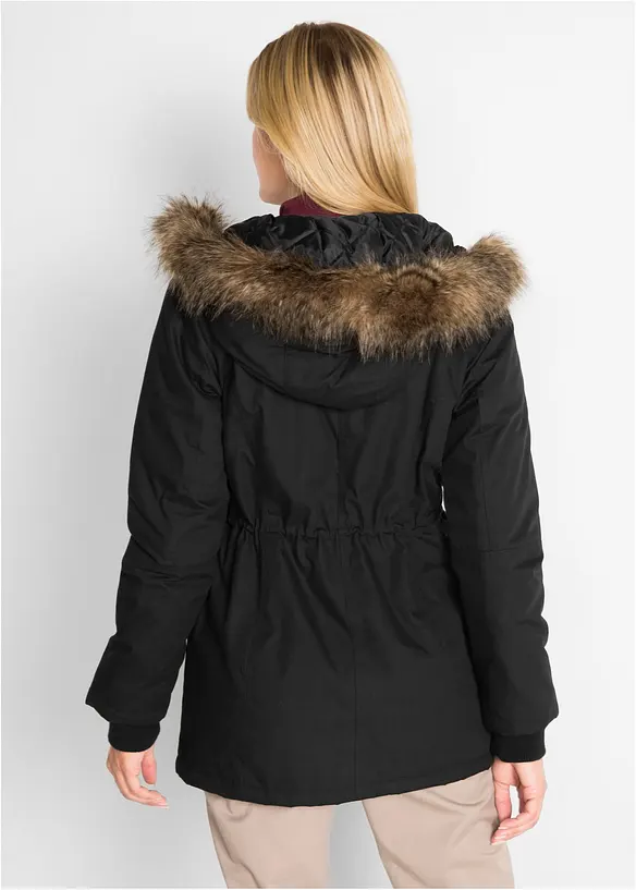 Parka courte avec synth&eacute;tique, bpc bonprix collection