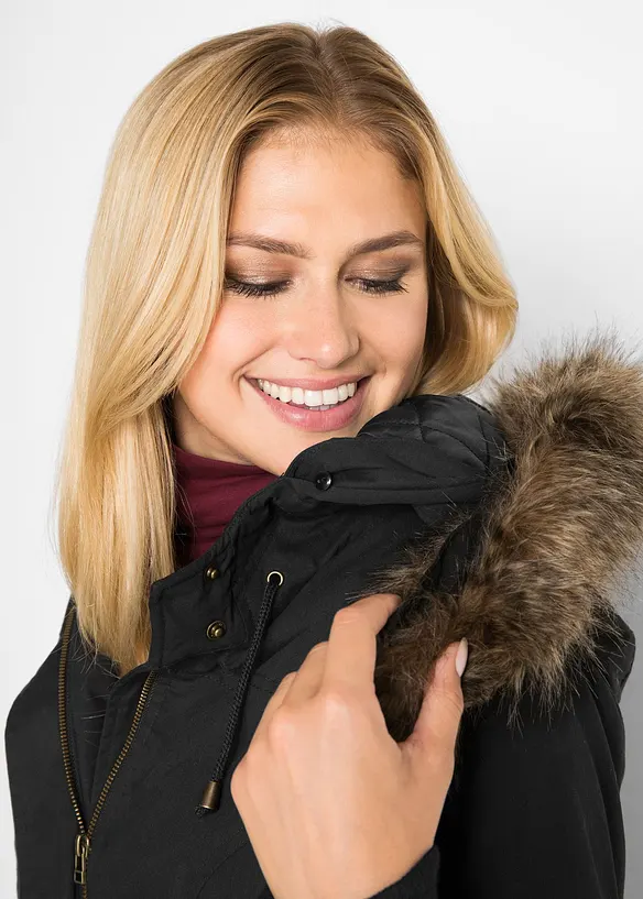 Parka courte avec synth&eacute;tique, bpc bonprix collection