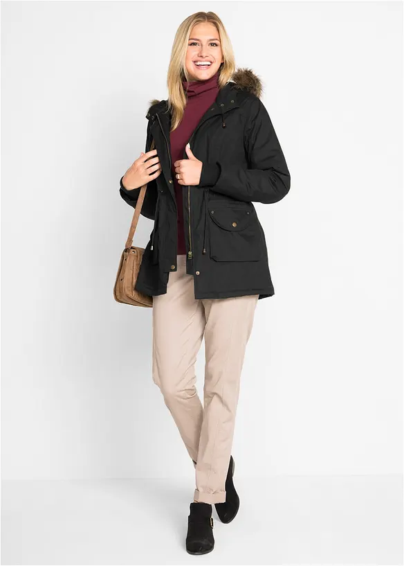 Parka courte avec synth&eacute;tique, bpc bonprix collection