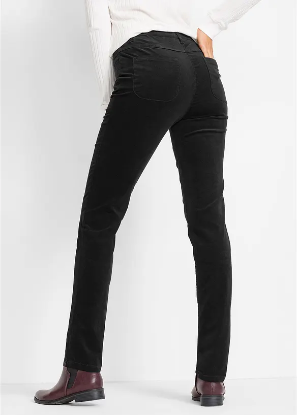 Pantalon slim en velours côtelé extensible, bonprix