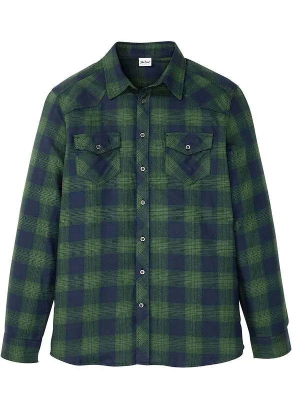 Chemisier en flanelle 100% coton, bonprix