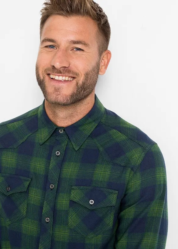 Chemisier en flanelle 100% coton, bonprix