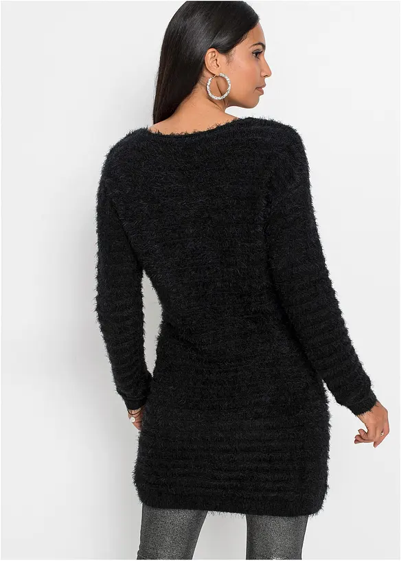 Pull long duveteux, bonprix