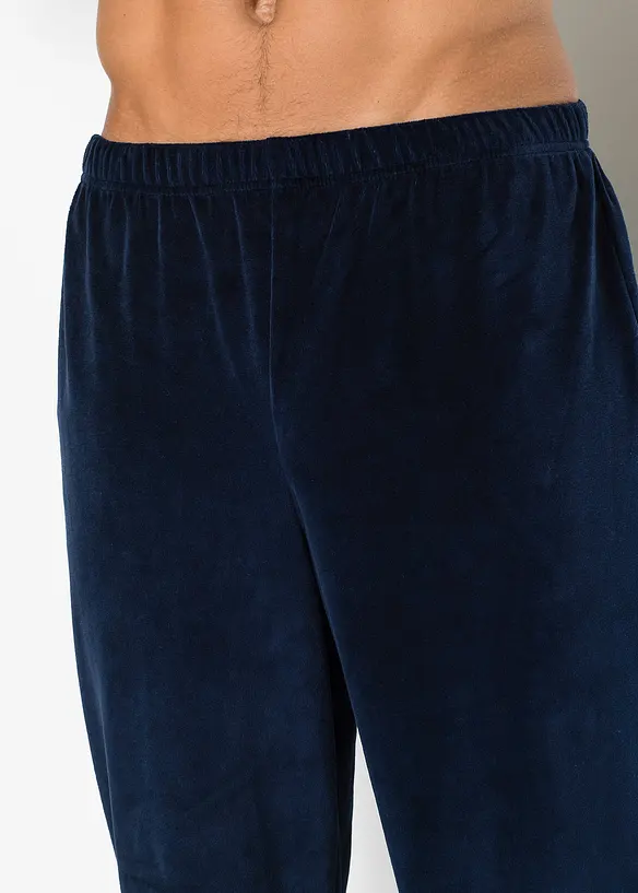 Pyjama en velours doux à manches longues, bonprix