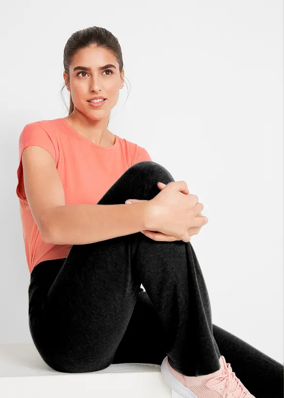 Lot de 2 pantalons de sport, bootcut, bonprix