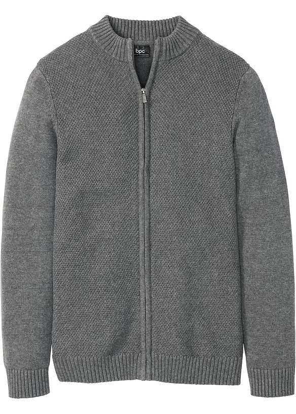 Gilet en fine maille 100% coton, bonprix