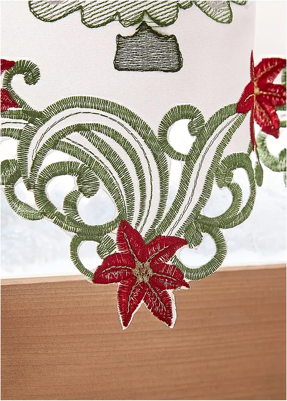 Brise-bise avec broderie de Noël, bonprix