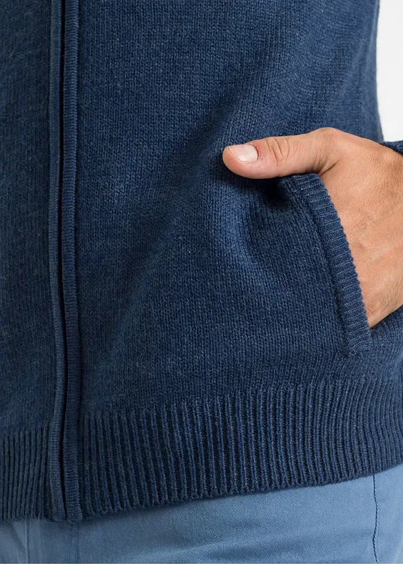 Gilet zippé en fine maille, bonprix