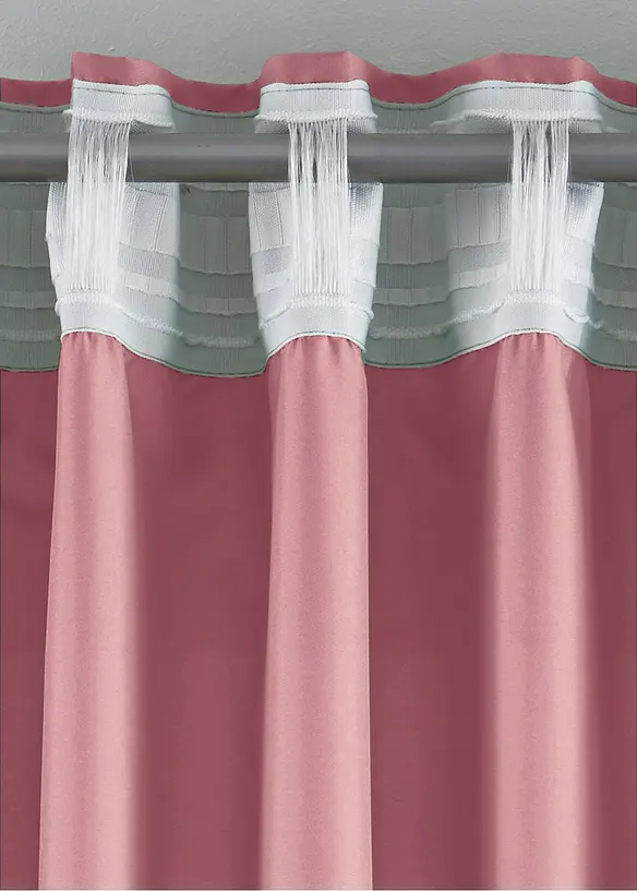 Lot de 2 rideaux en microfibre, bonprix