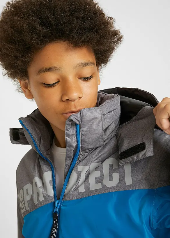 Veste d’hiver à capuche, bandes color-block, bonprix