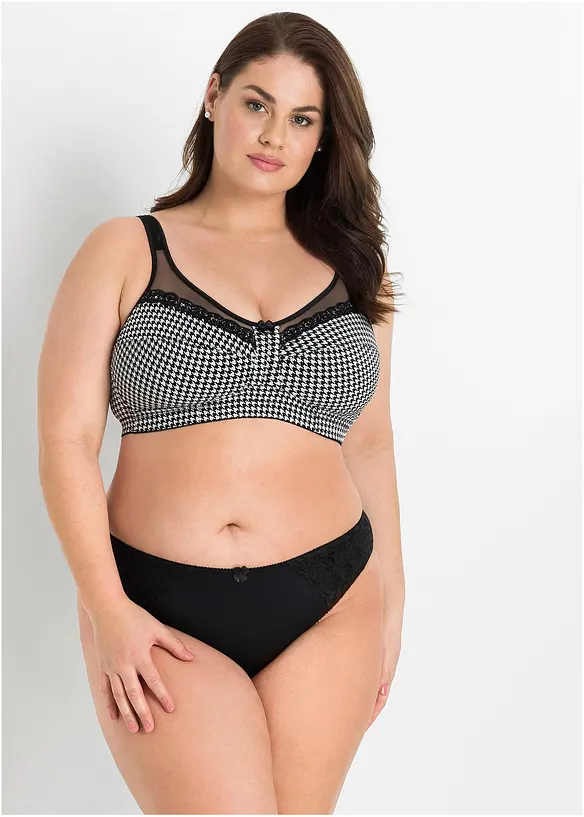 Soutien-gorge grand maintien sans armatures, bretelles rembourr&eacute;es, bonprix