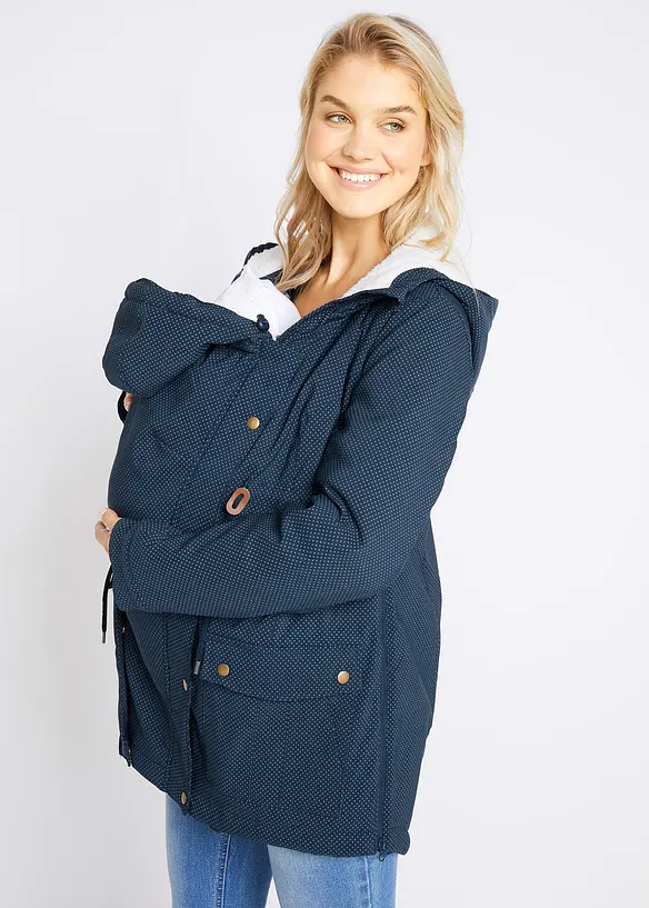 Veste de grossesse et de portage 3en1 avec doublure peluche, bonprix