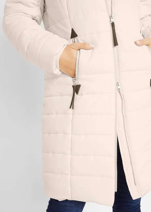 Doudoune longue, style 2 en 1, bonprix