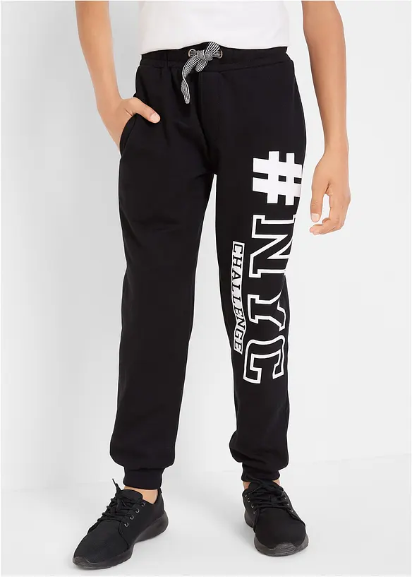 Pantalon sweat avec imprimé, bonprix