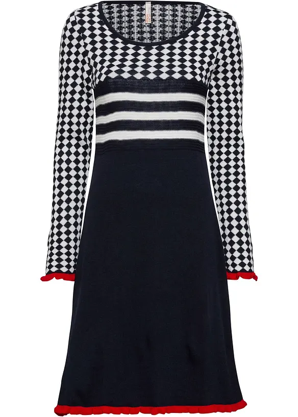 Robe en maille &agrave; ruch&eacute;s, BODYFLIRT boutique