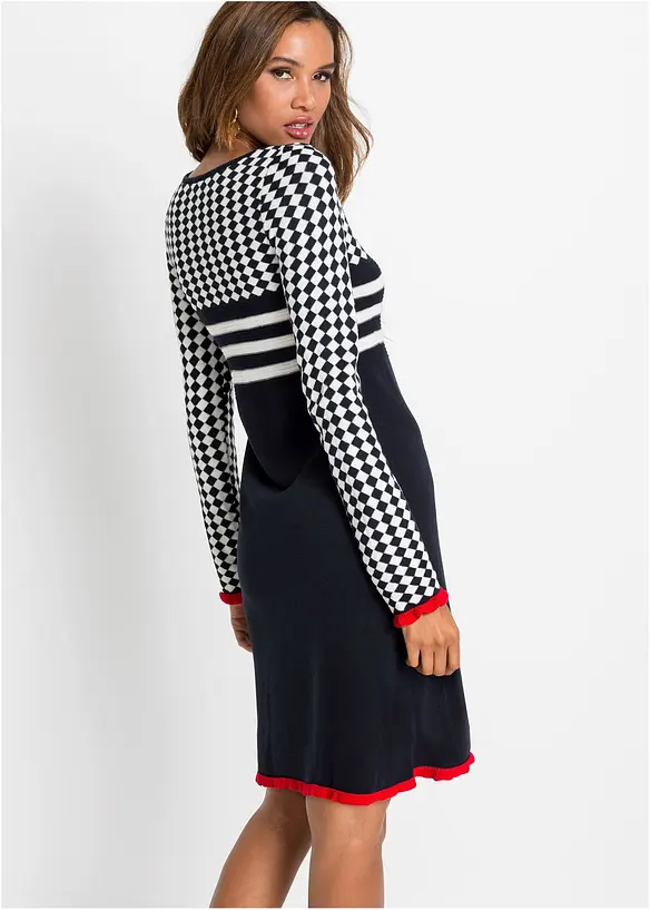 Robe en maille &agrave; ruch&eacute;s, BODYFLIRT boutique