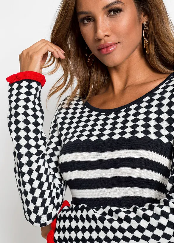 Robe en maille &agrave; ruch&eacute;s, BODYFLIRT boutique