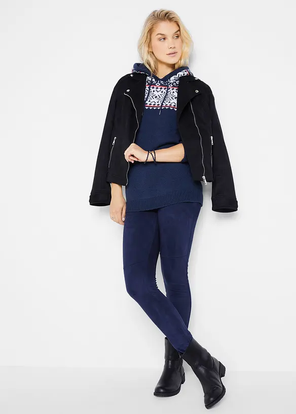 Pull norvégien à capuche, bonprix