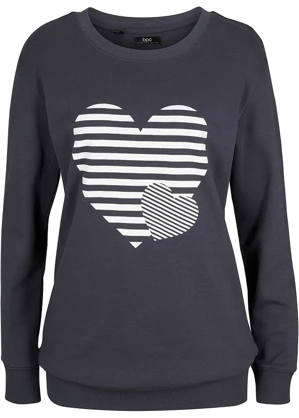 T-shirt manches longues, imprim&eacute;, bonprix