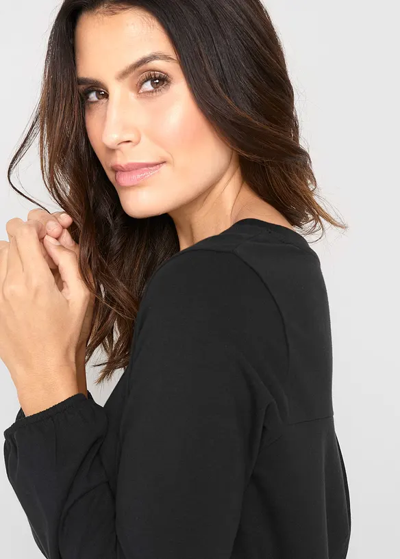 Robe ballon en coton extensible, bonprix