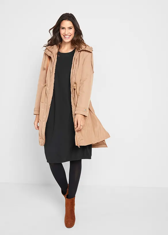 Robe ballon en coton extensible, bonprix